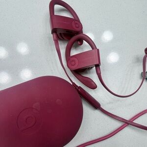 Beats Wireless Earphones in Burgundy